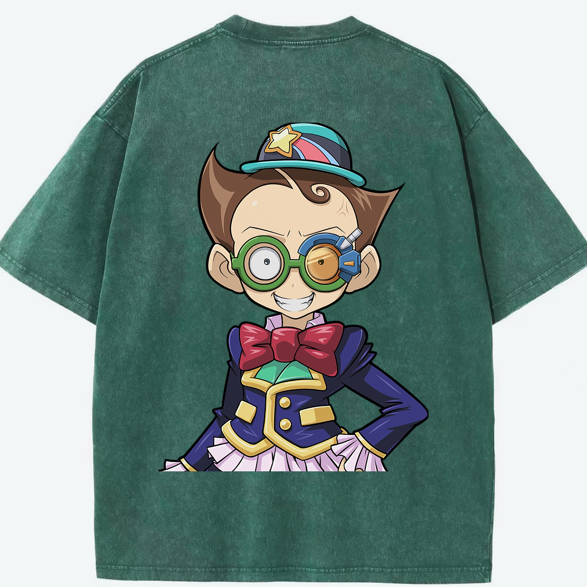 （画像用） 遊☆戯☆王 Yu-Gi-Oh! 綿100% ヴィンテージ風 半袖Tシャツ（背面プリント）